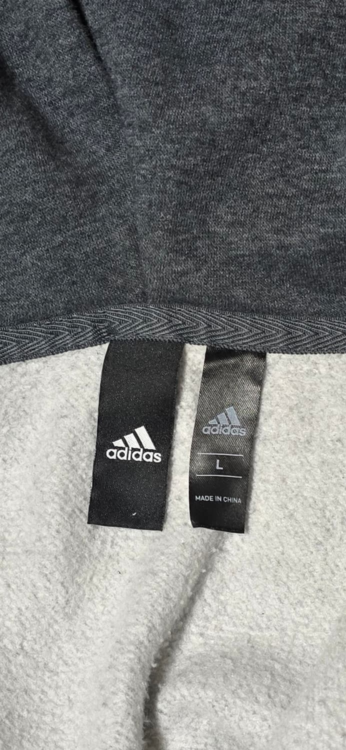 아디다스 삼선 후드집업 L 회색 상품이미지3