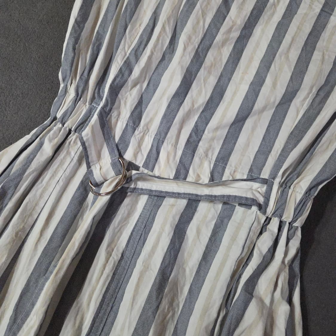 뮤제 라메르 웨이스트 밴드 코튼 벨티드 드레스 원피스 38(M) 상품이미지4