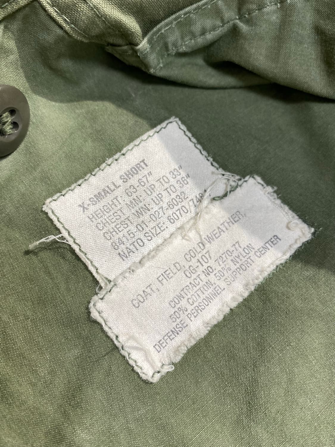 [US XS] 70s U.S.ARMY 미군 오리지널 M65 필드자켓 상품이미지8