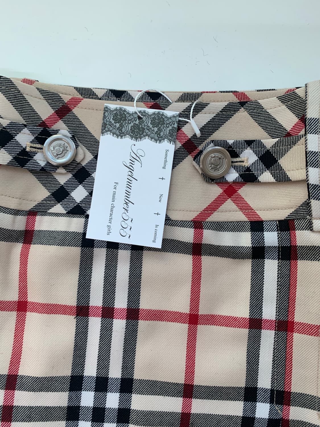 Classic Tuck Check Skirt / s size 상품이미지6