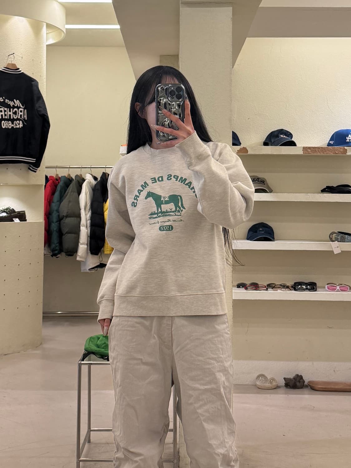 마리떼 프랑소와 저버 CHAMPS DE MARS 맨투맨 U1054 상품이미지1