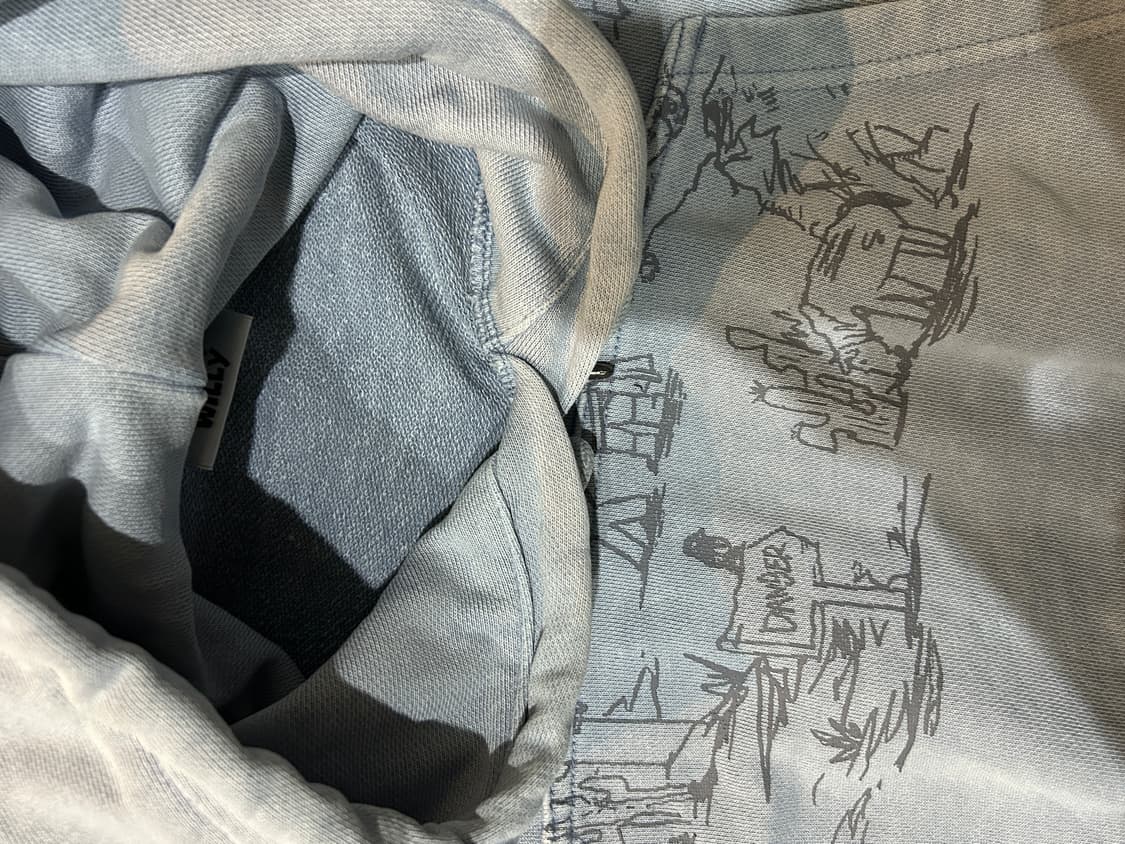 WACKY WILLY 후드티 하늘색 상품이미지6