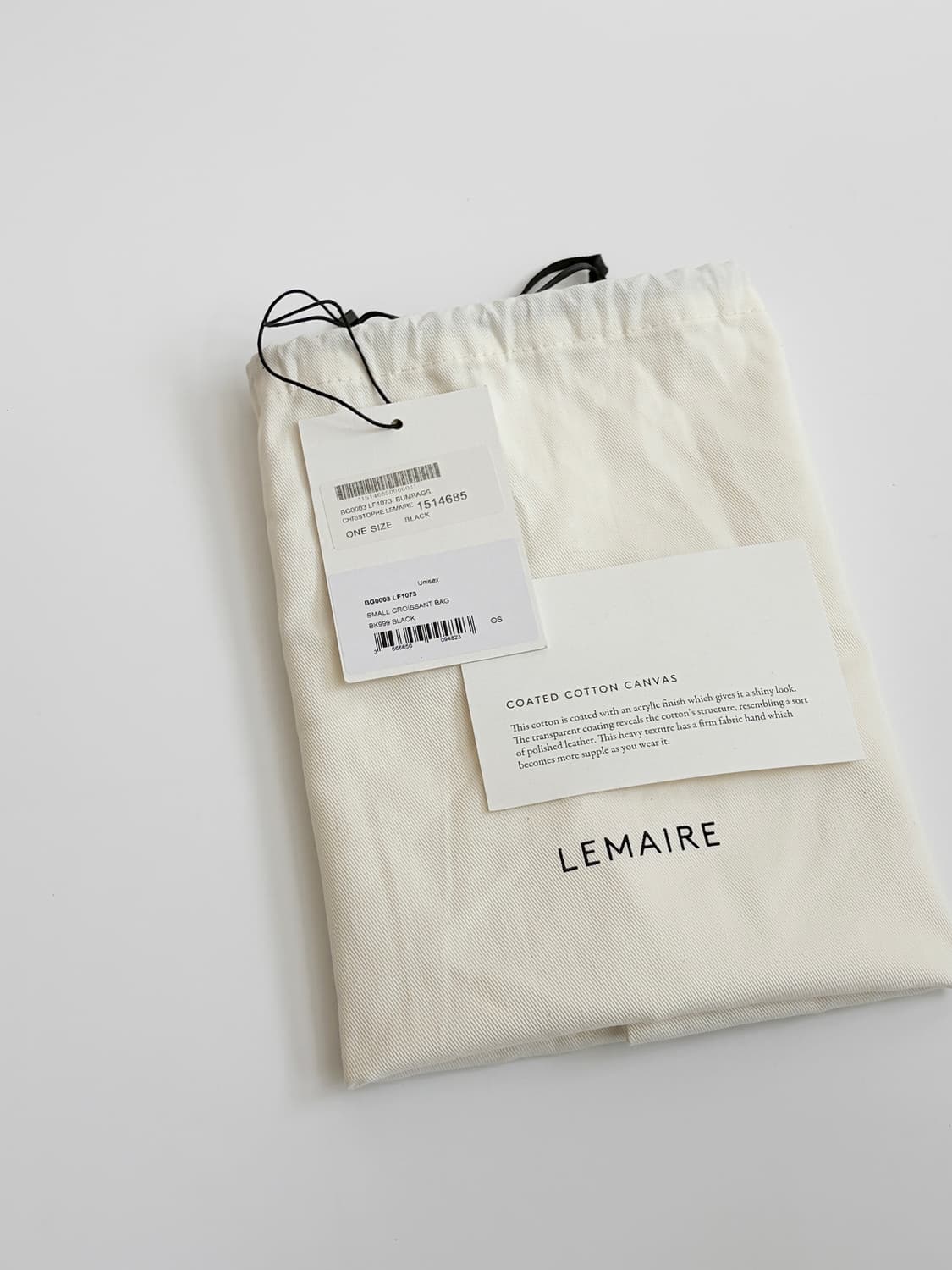 르메르 코티드린넨 크루아상백 스몰 판매합니다. 상품이미지9