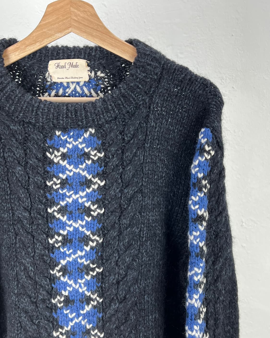 아메리칸 빈티지 카네보 니팅 핸드 메이드 니트 스웨터 상품이미지3