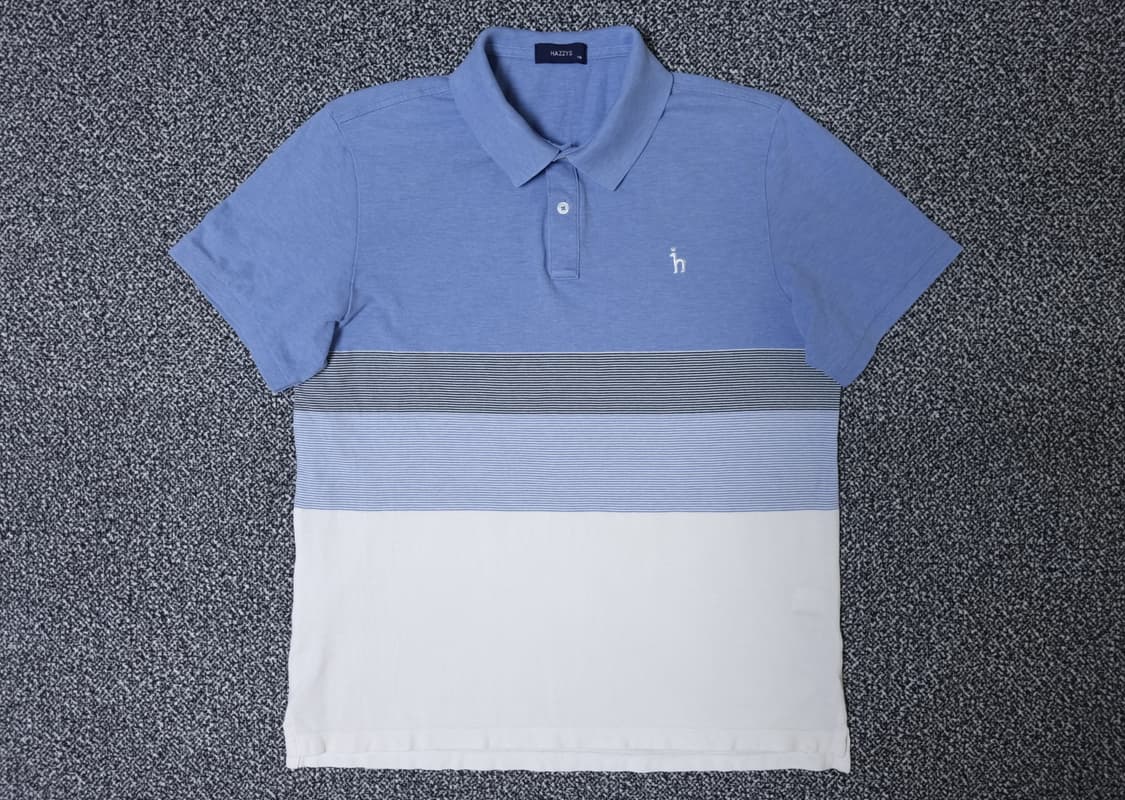 [무료배송][110]헤지스 남성용 피케 반팔티 카라티 상품이미지1