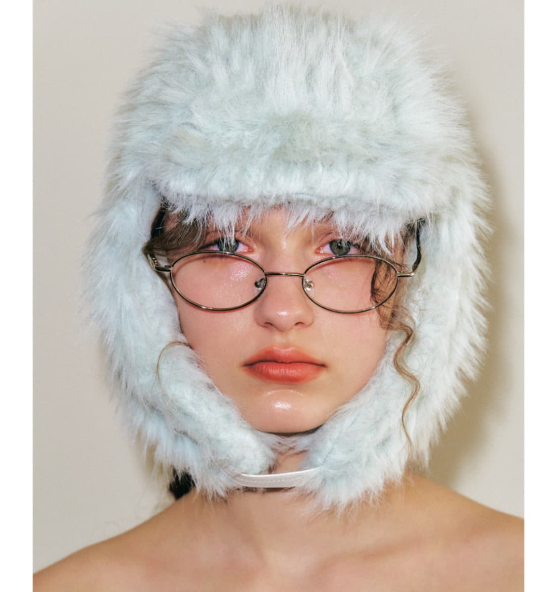 포에지담 플러피 이어플랩 햇 인 민트 상품이미지3