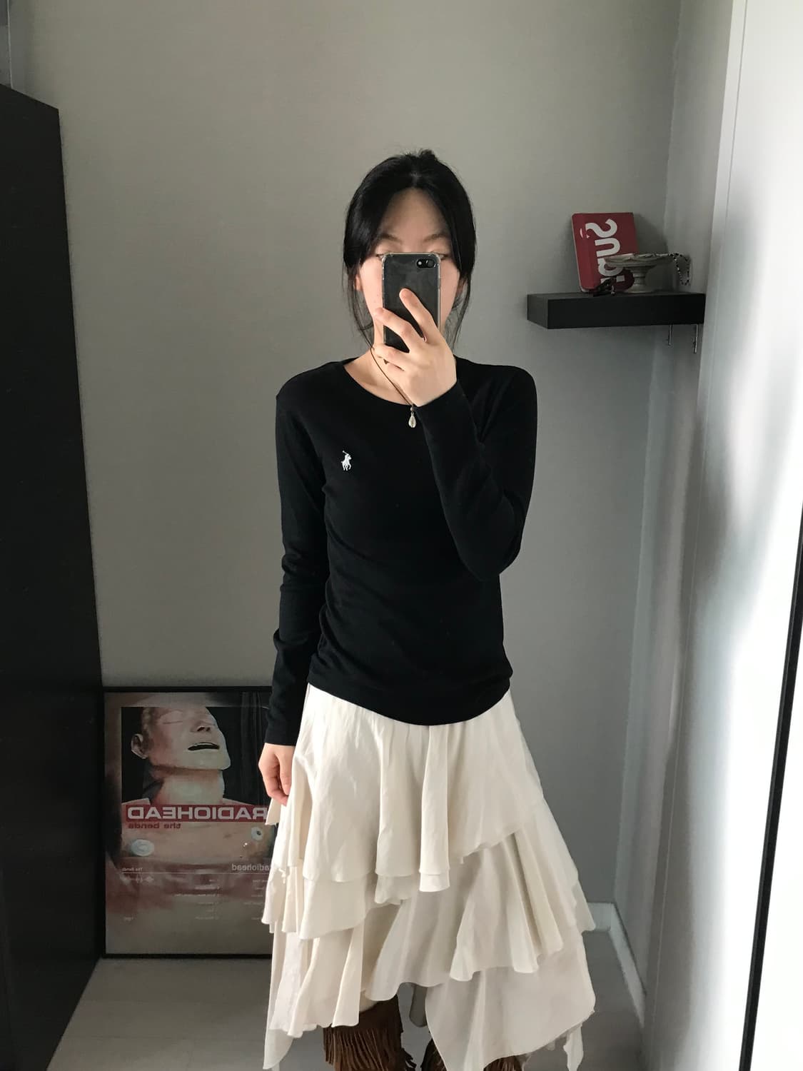 폴로 랄프로렌 QR코드택 포니로고 긴팔 롱슬리브티 상품이미지3