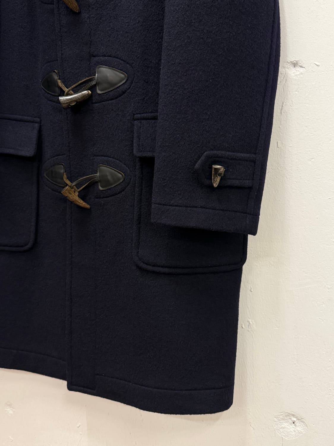 L) J.Press Wool Duffle Coat Navy 상품이미지4