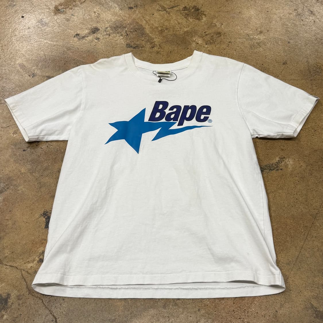 베이프 블루 스타 화이트 반팔 티셔츠 상품이미지2