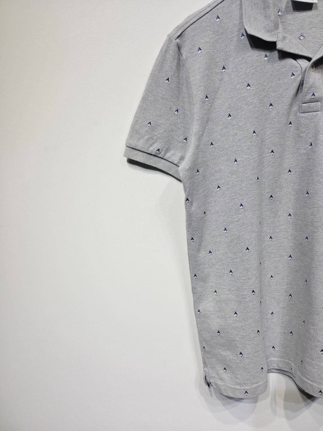 라코스테 그레이 패턴 반팔 카라티 상품이미지4