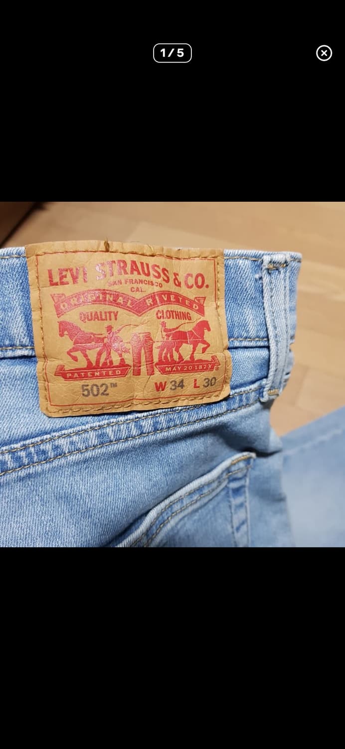 리바이스502 연청 상품이미지1