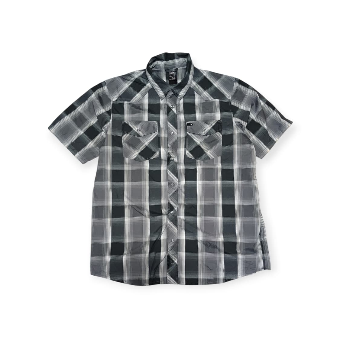 노스페이스 체크 반팔 셔츠 상품이미지1