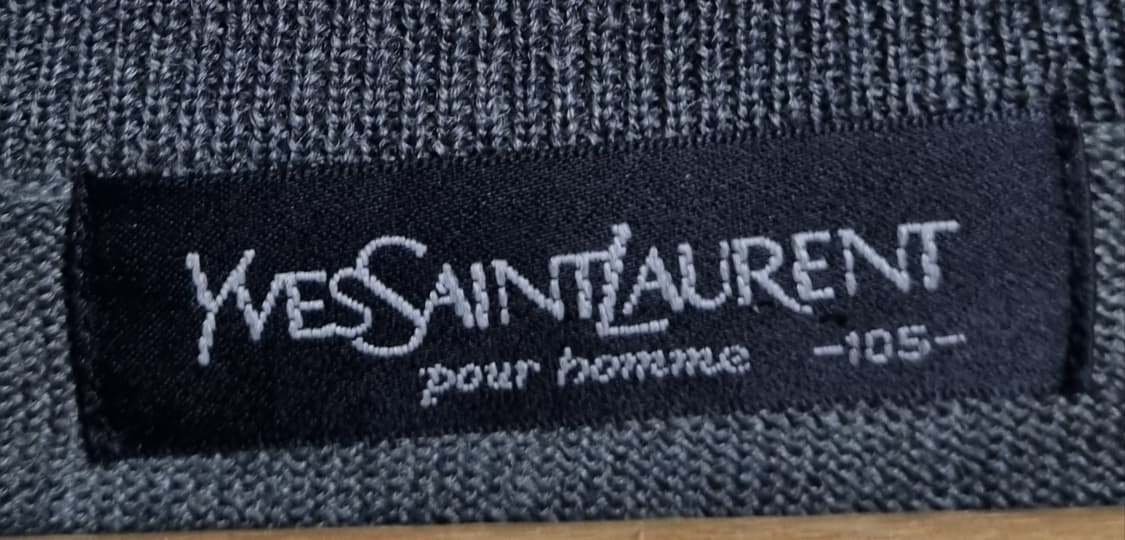 105) 입생로랑 빈티지 그레이 니트조끼 상품이미지3