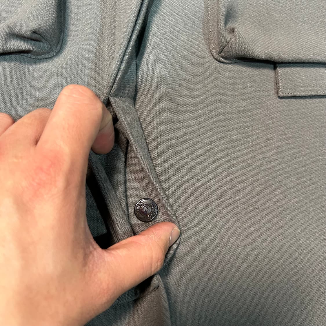 [M] 90s 아르마니 made in italy 셔츠자켓 상품이미지4