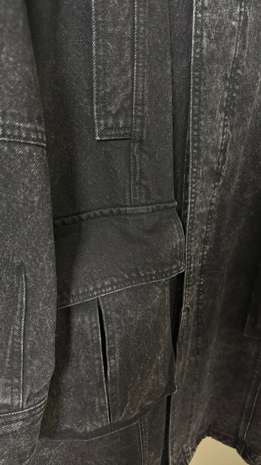 Juun.J Black Faded Denim Coat 50 상품이미지6