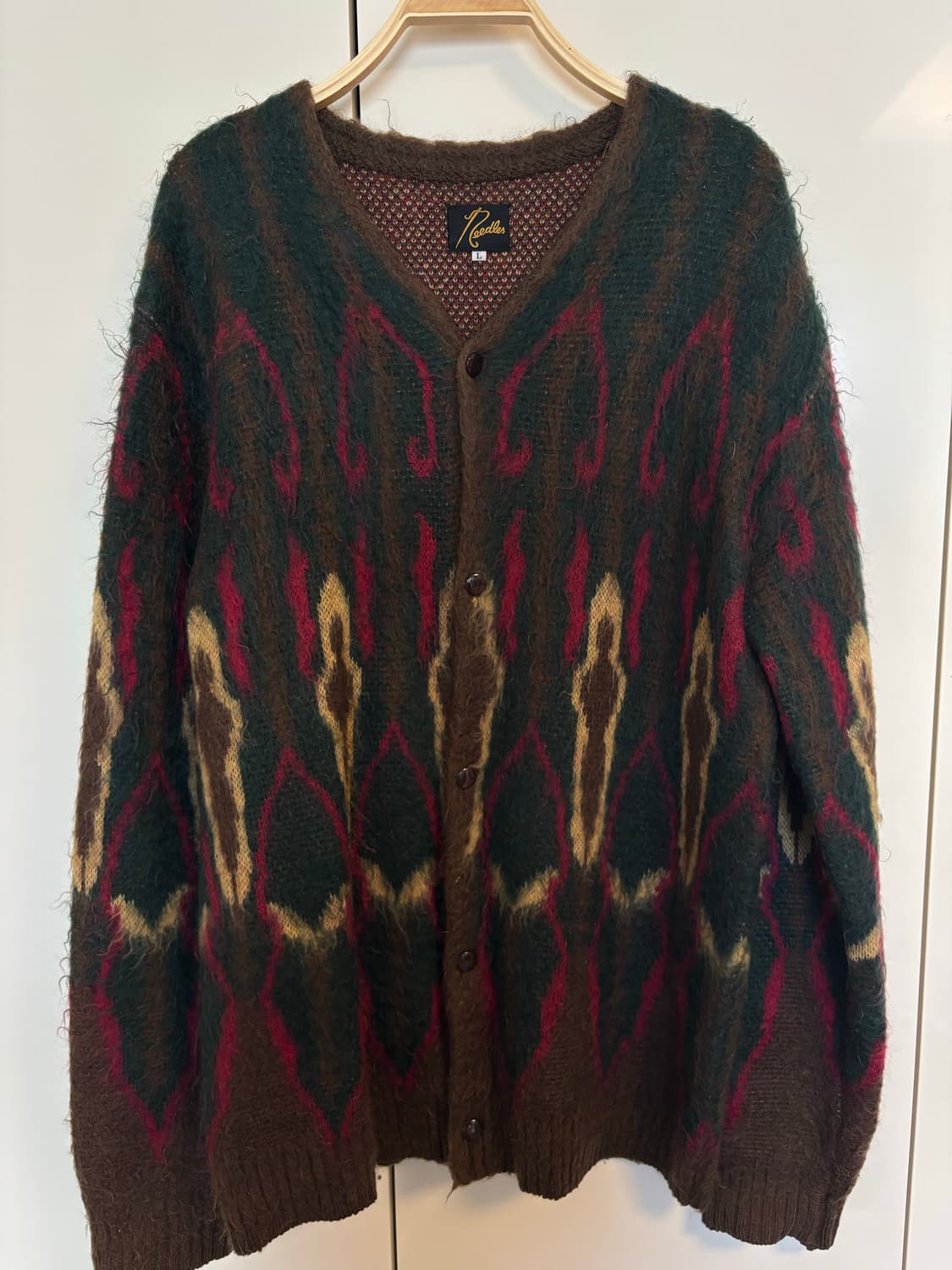 니들스 사이키델릭 모헤어 가디건 L 상품이미지1