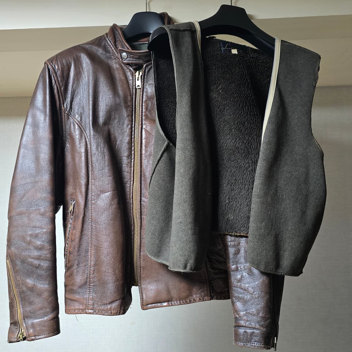 Lesco leather 70's 카페레이서 레더자켓 상품이미지7