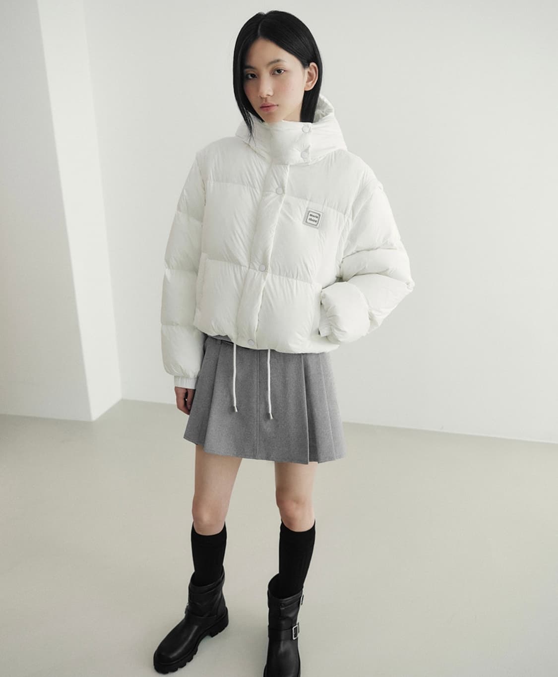 마리끌레르 로고 투웨이 덕다운 패딩 상품이미지3