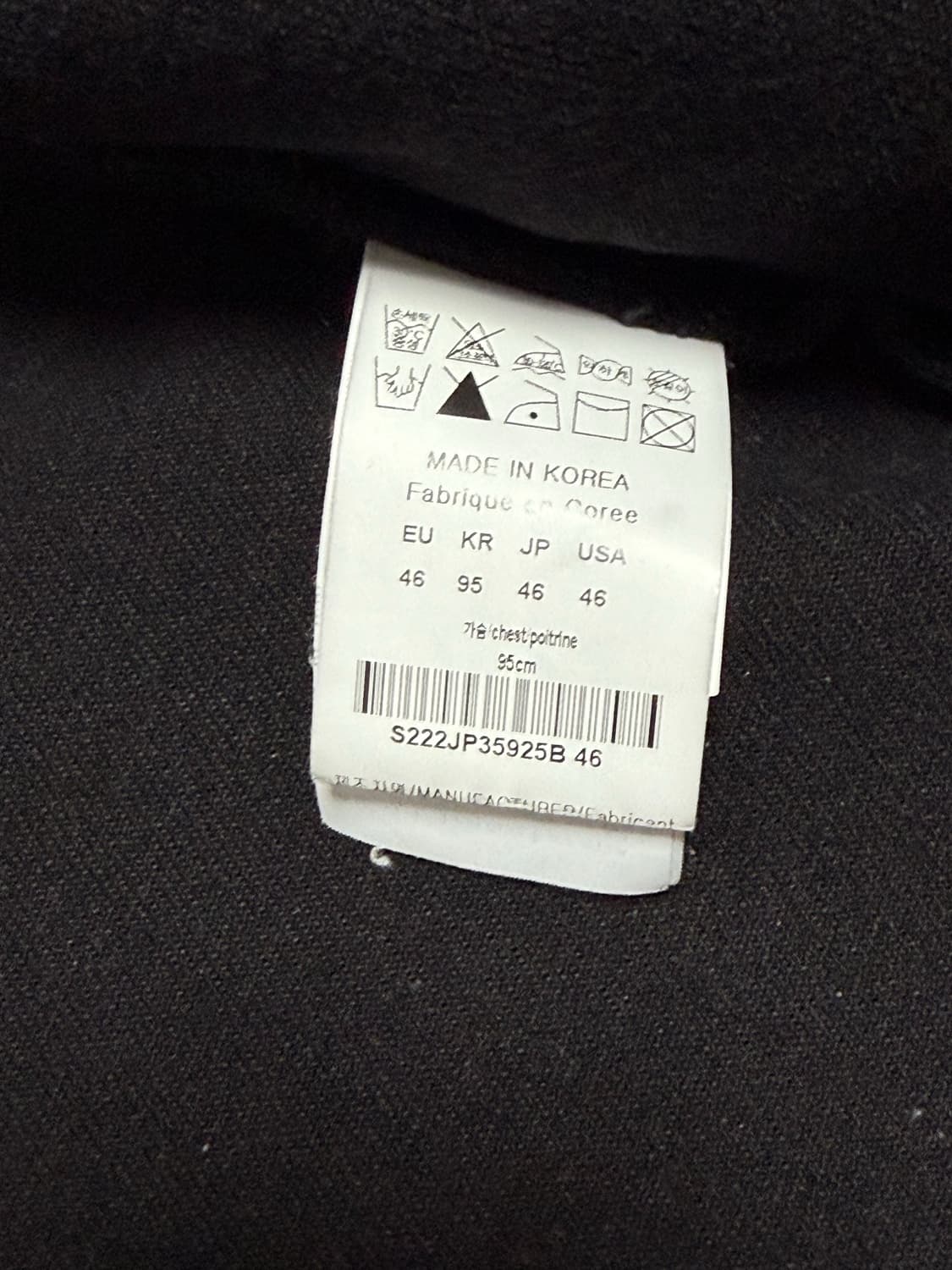 솔리드 옴므 데님 자켓 흑청 상품이미지4