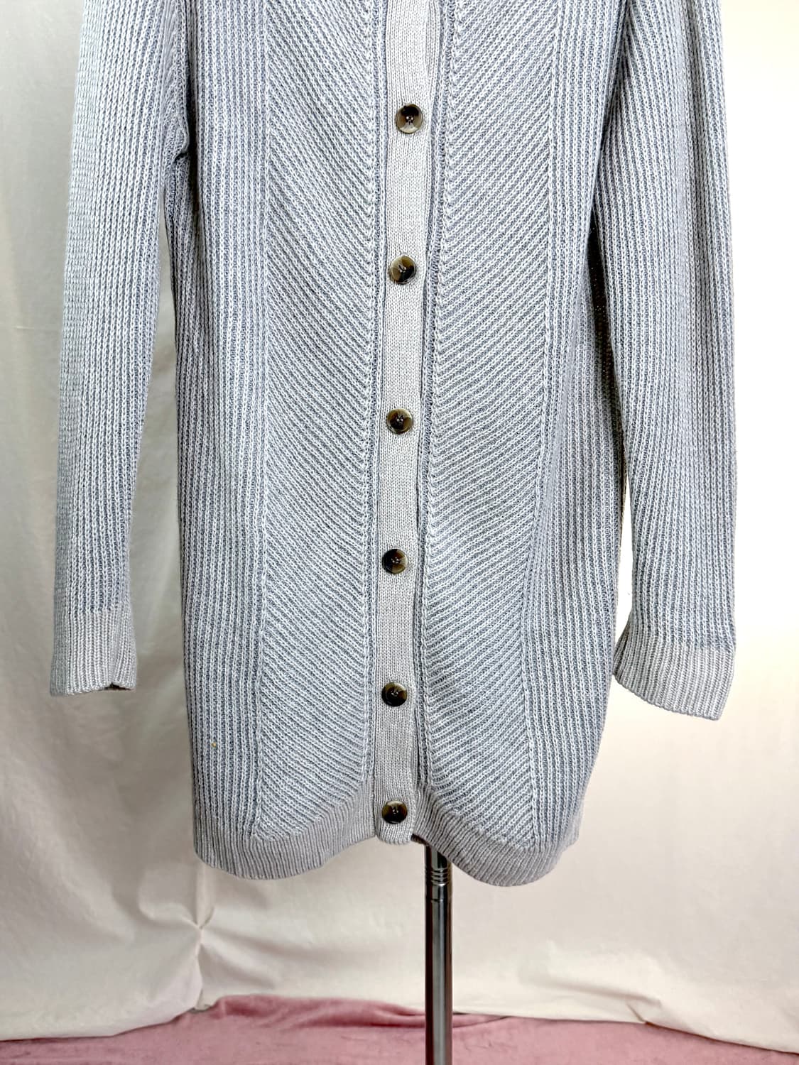 (새상품) Lilasic 그레이 롱 니트 가디건 상품이미지5