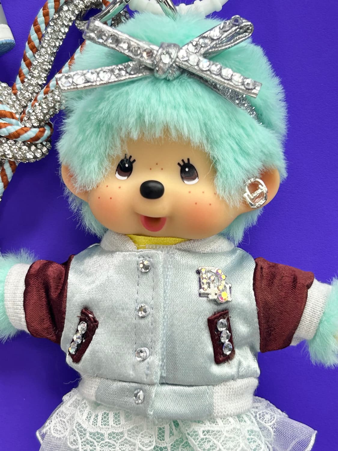 (65) ✨💚정품몬치치커스텀 민트 퍼 리본 스타일 상품이미지4