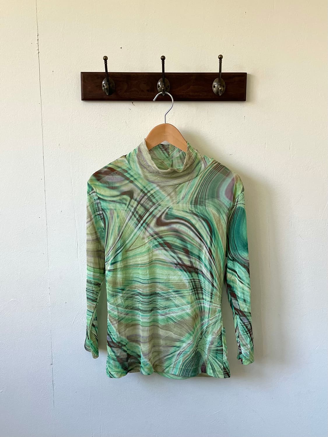 Coral 오로라 시스루 터틀넥 상품이미지1