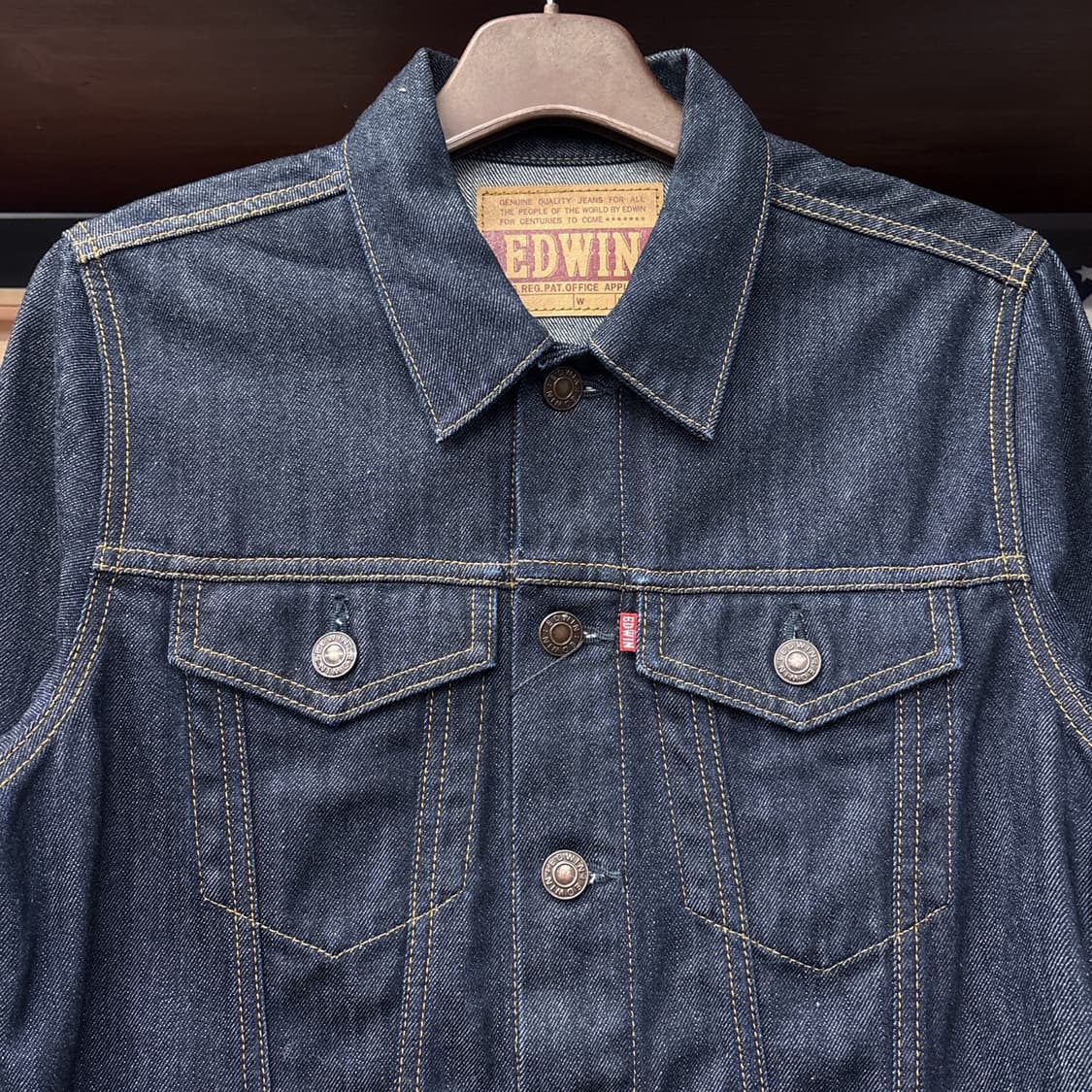 에드윈 46289 타입3 원워시 리지드 데님 트러커 자켓 N1089 상품이미지3