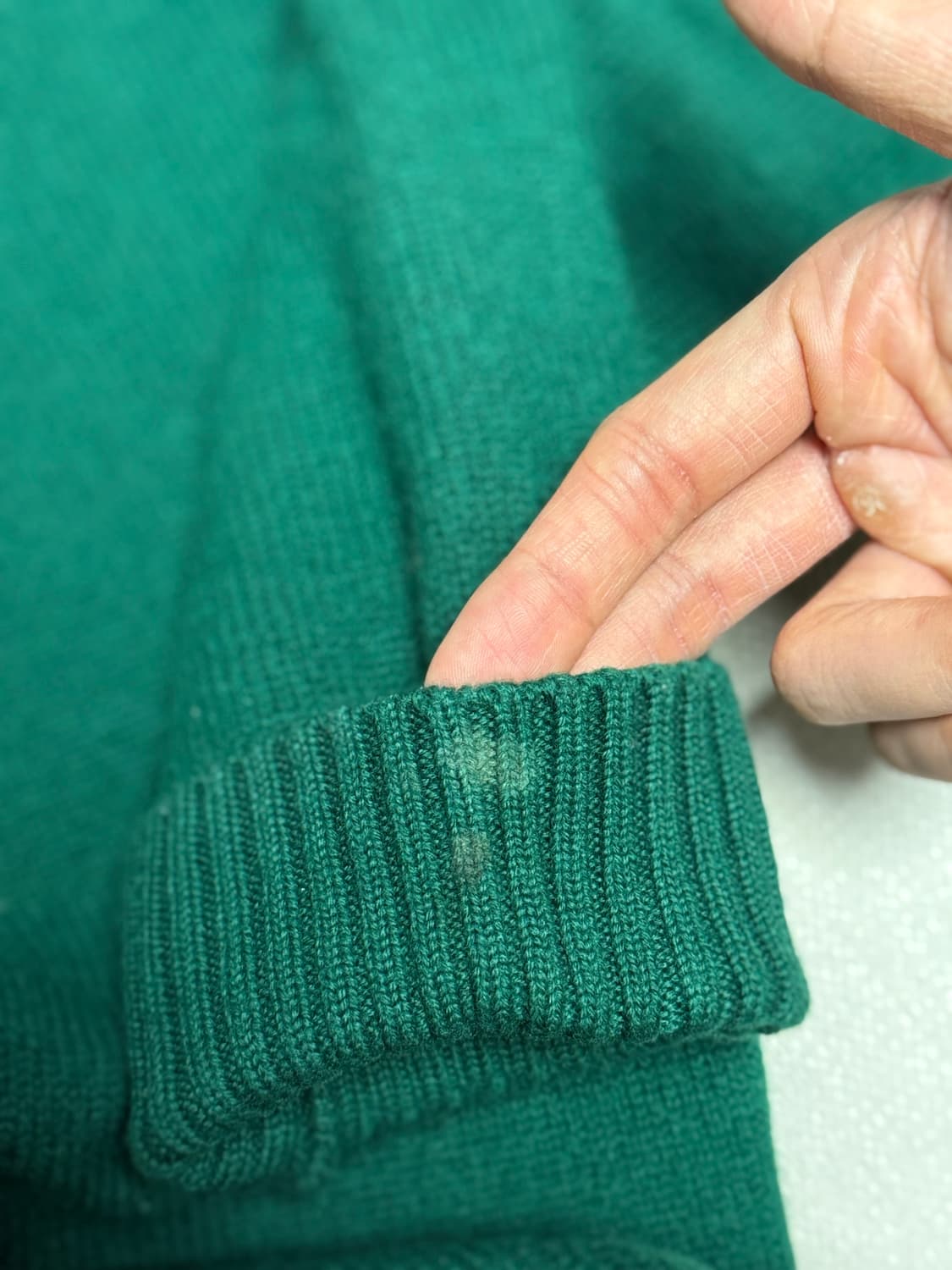 아미 빅 하트 인타르시아 터틀넥 그린 L 상품이미지4