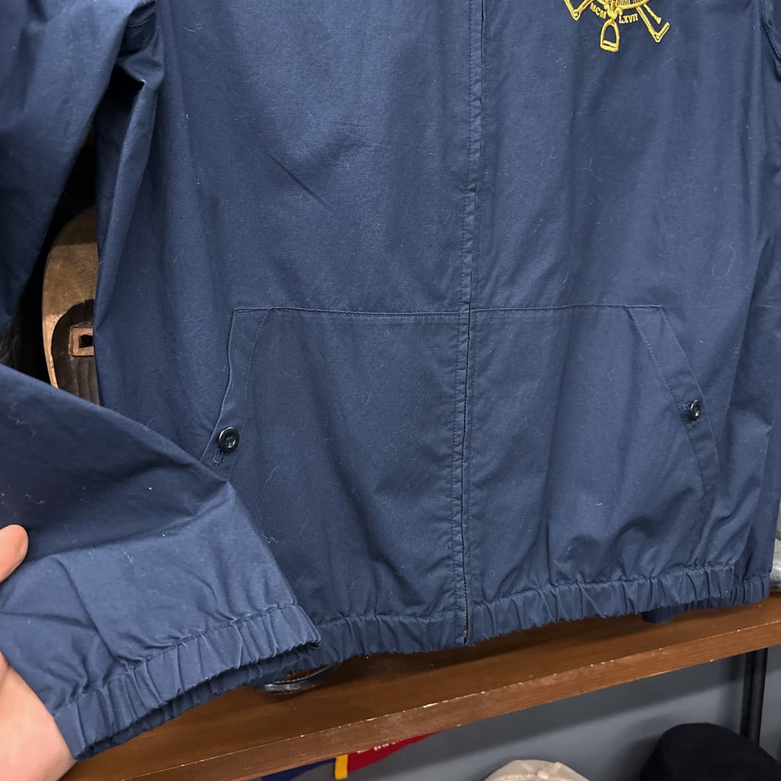 00s 폴로 랄프로렌 라이트코튼 스윙자켓 프레피 카라 폴로자수 N689 상품이미지4