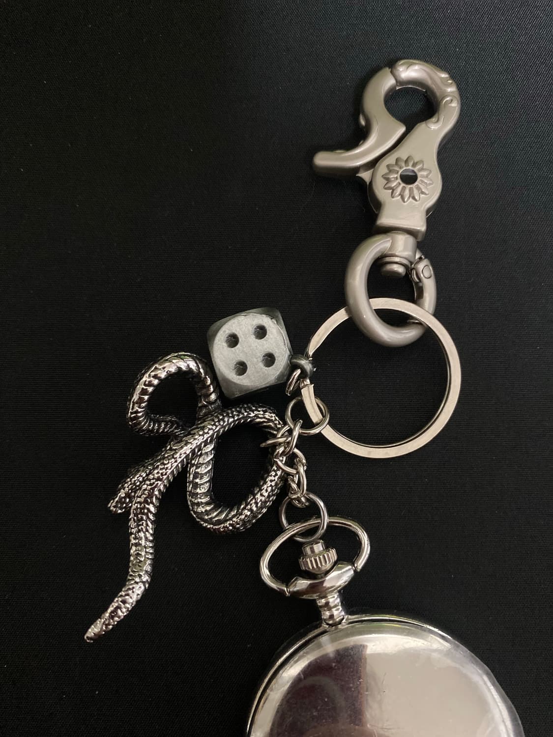 실버 포켓워치 키링 상품이미지2