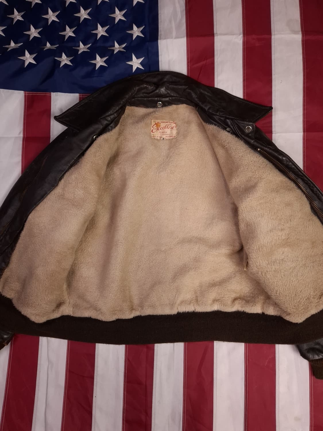 오리지날 70's 미국제조 리얼레더 미해군 G-2 TAPE 항공자켓 상품이미지10