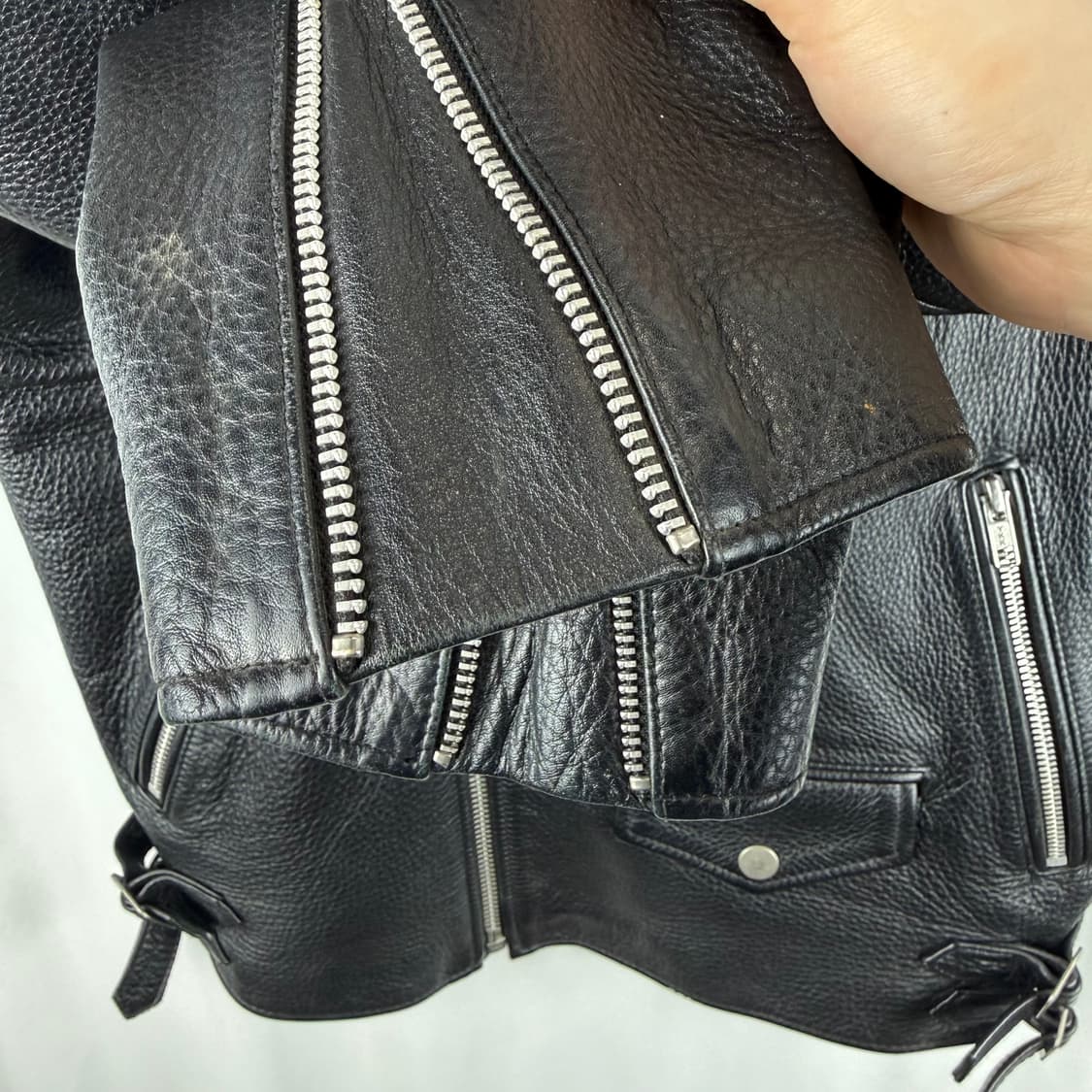 L) 비바스튜디오 클래식 라이더 소가죽 자켓 상품이미지6