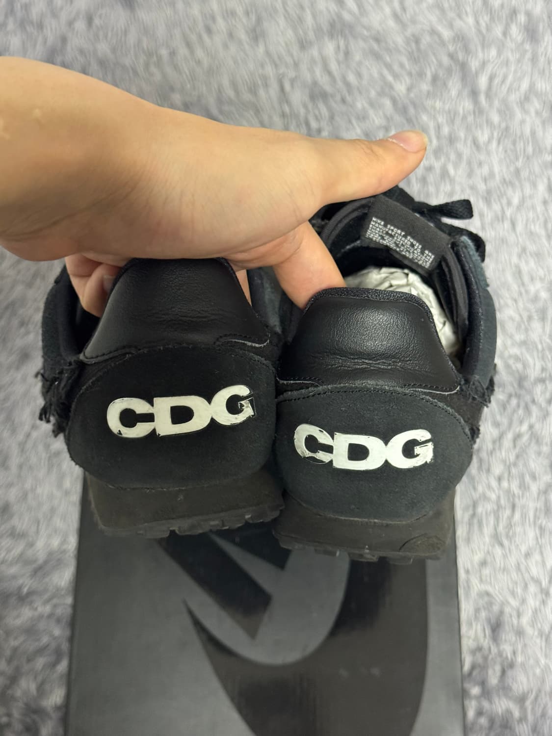 나이키 꼼데가르송 블랙 와플 레이서 상품이미지4