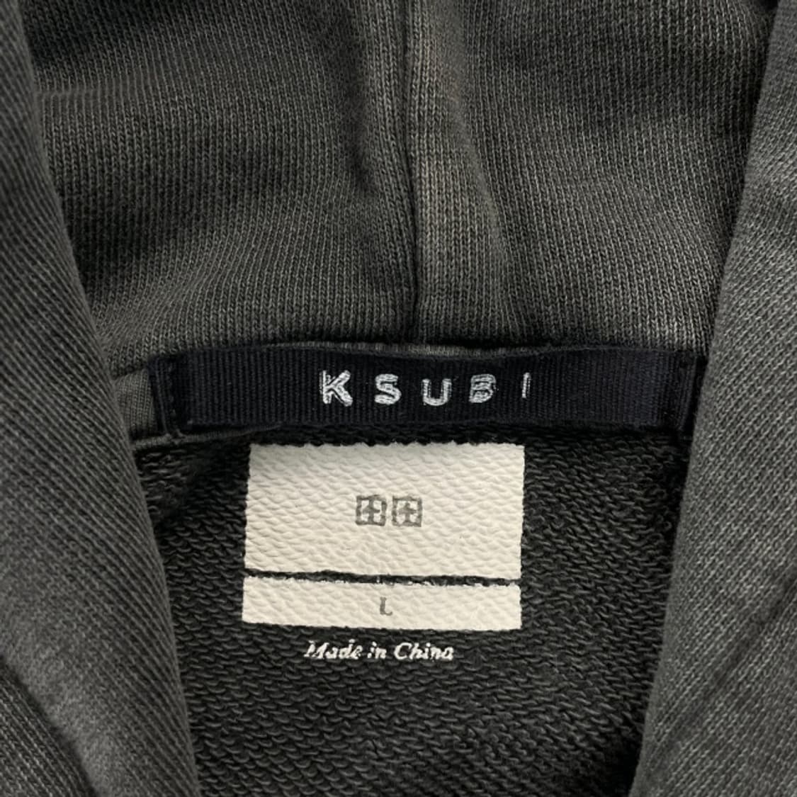 100 KSUBI 수비 피그먼트 후드티  상품이미지3
