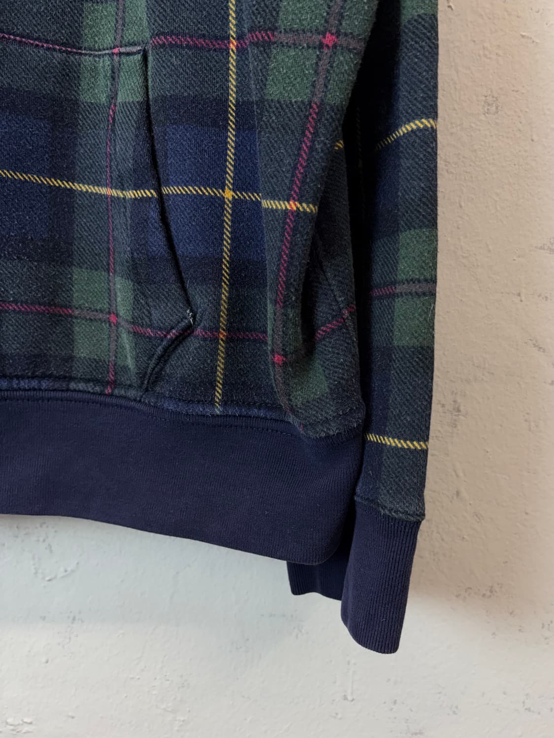 폴로랄프로렌 치프키프 블랙와치 빅포니 타탄체크 후드집업 상품이미지5