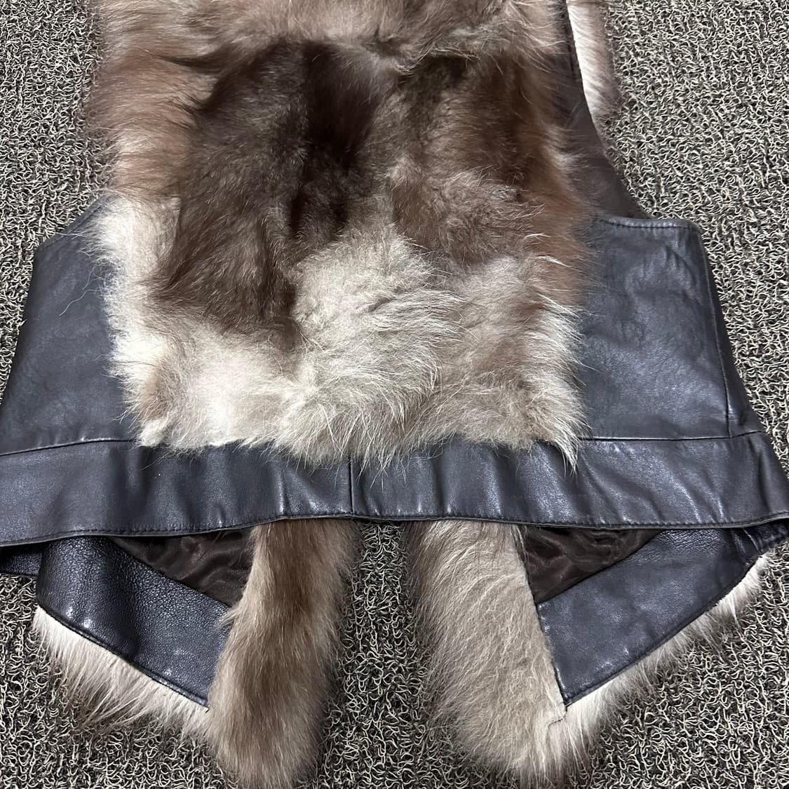 SHES MISS 쉬즈미스 폭스 퍼 양가죽 베스트 조끼 66사이즈 상품이미지8