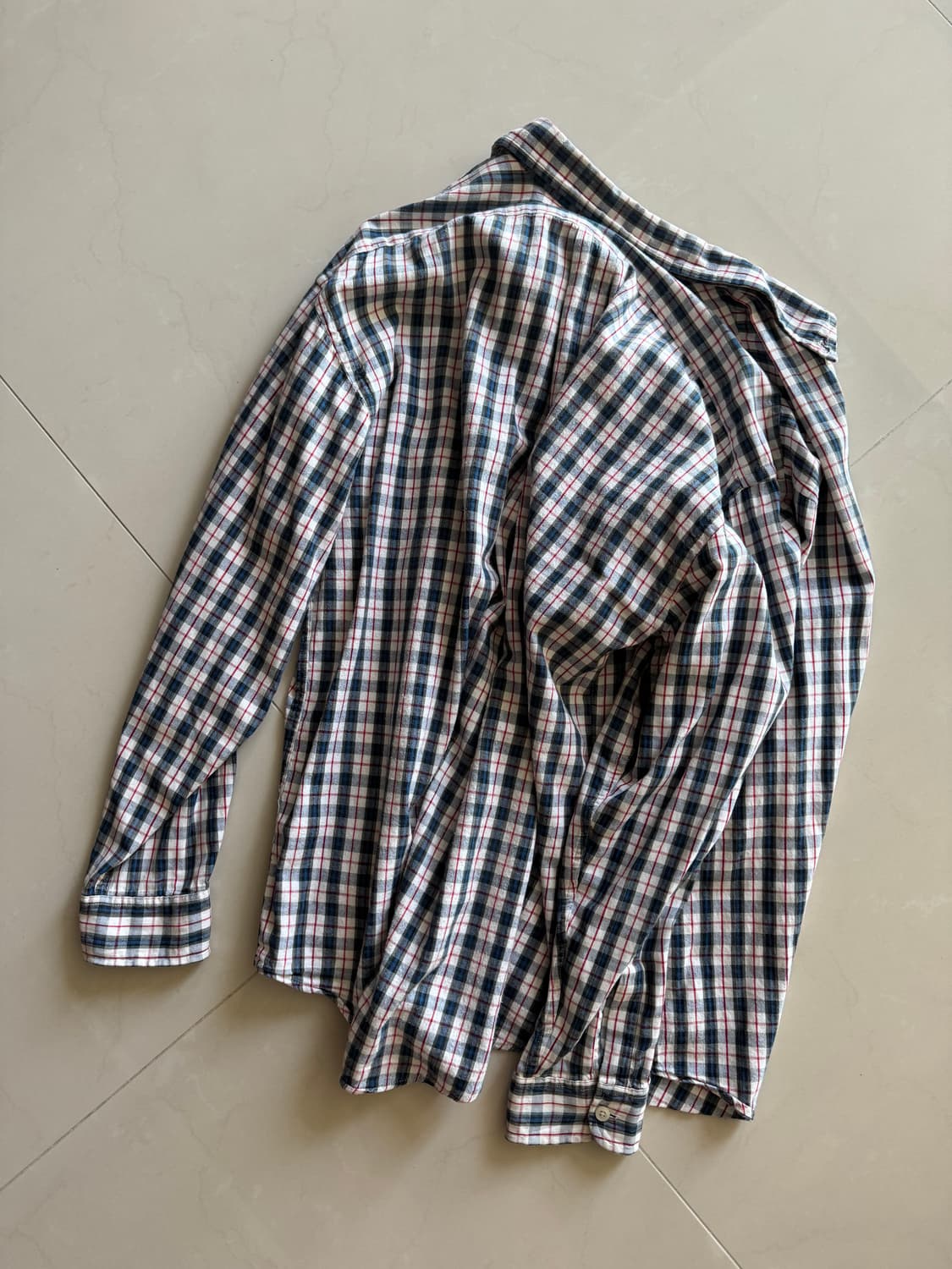90s emporio armani plaid shirt 상품이미지3