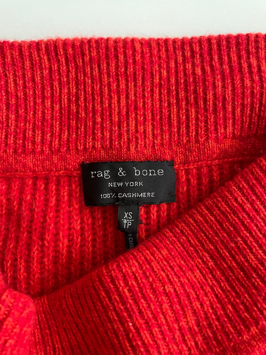 XS) 랙앤본 피어스 캐시미어 조거 팬츠 레드 상품이미지3