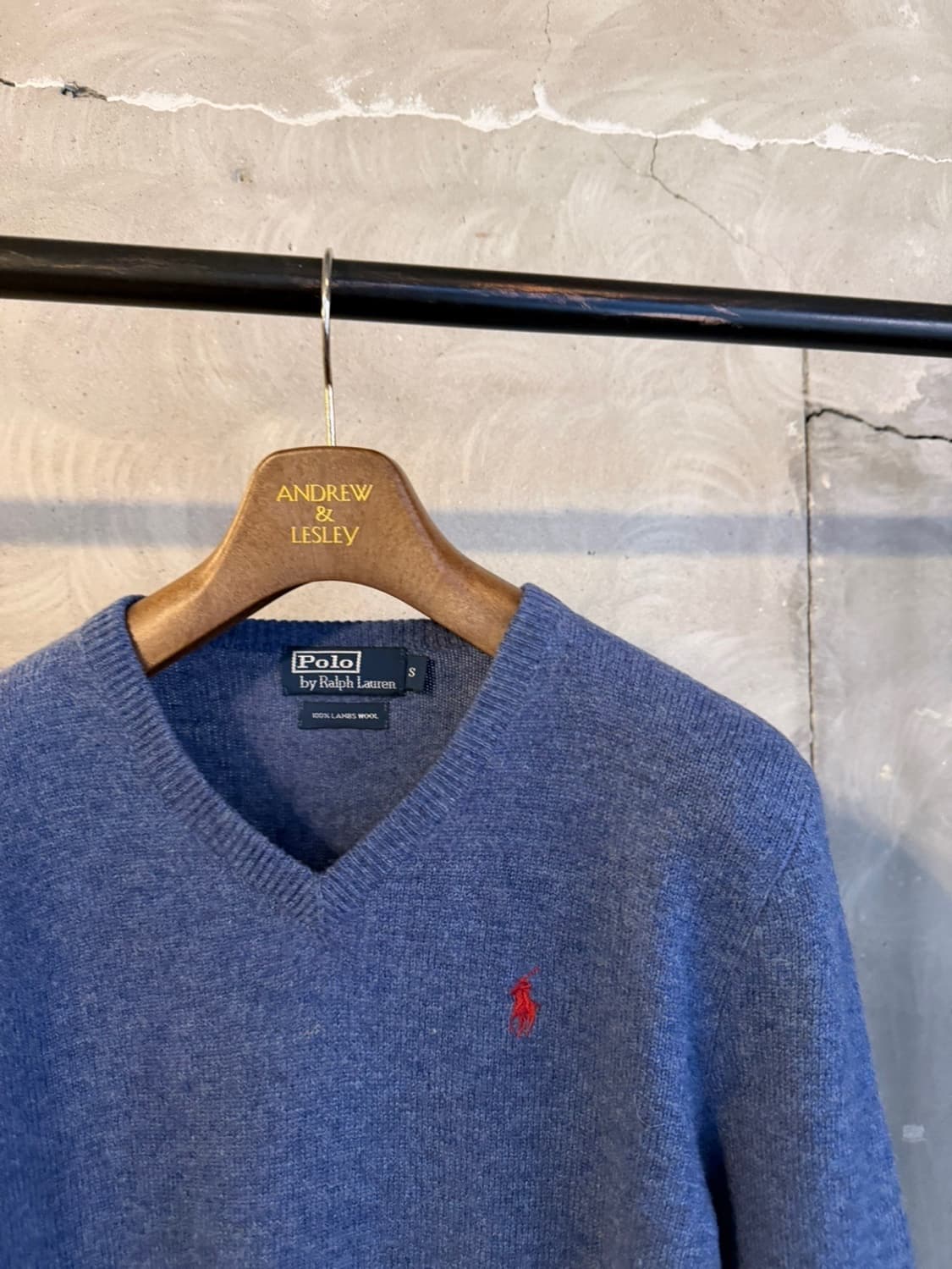 폴로 랄프로렌 램스울 브이넥 니트 100 상품이미지4