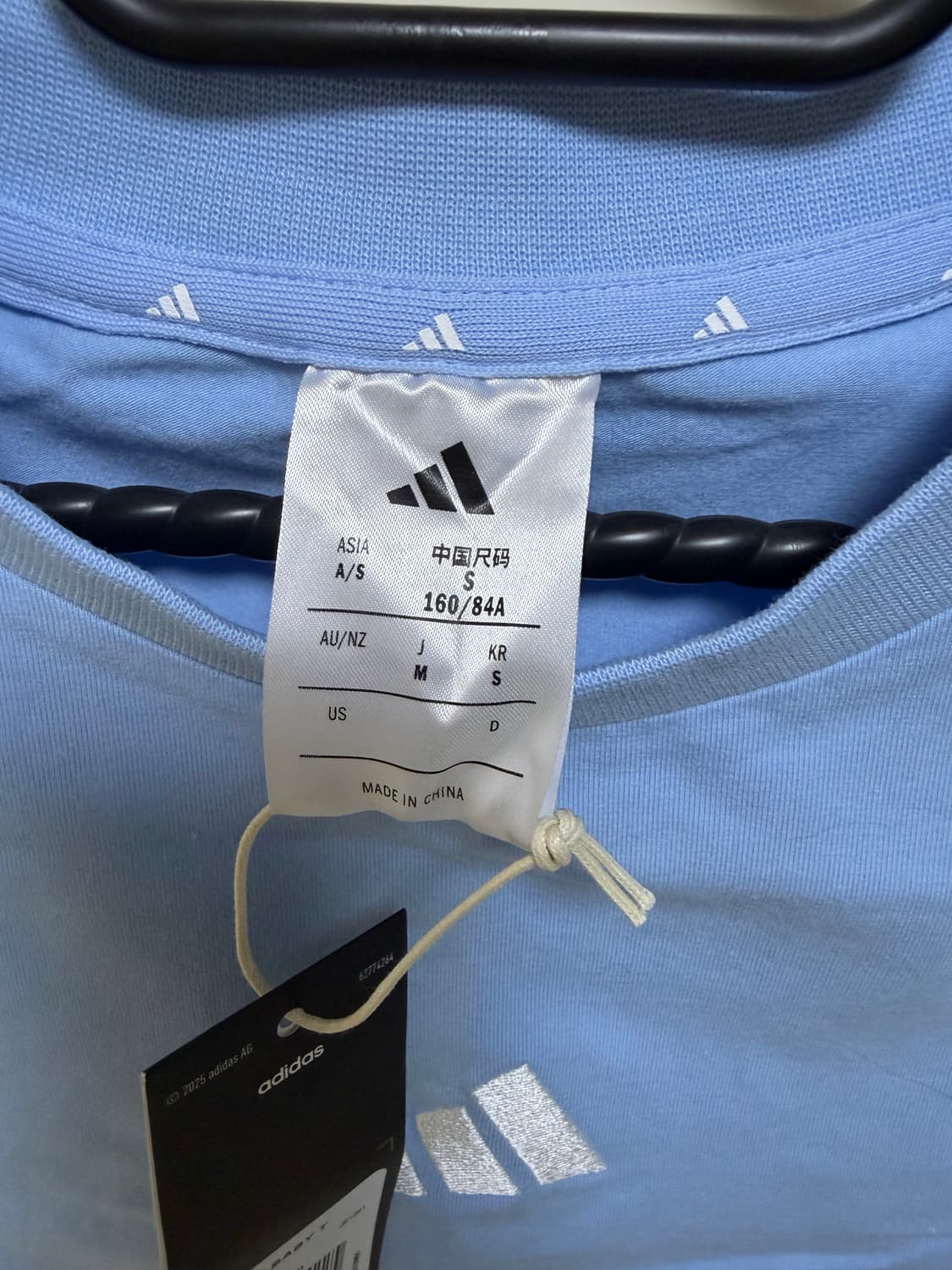 아디다스 반팔 s 스카이블루 새상품 상품이미지4