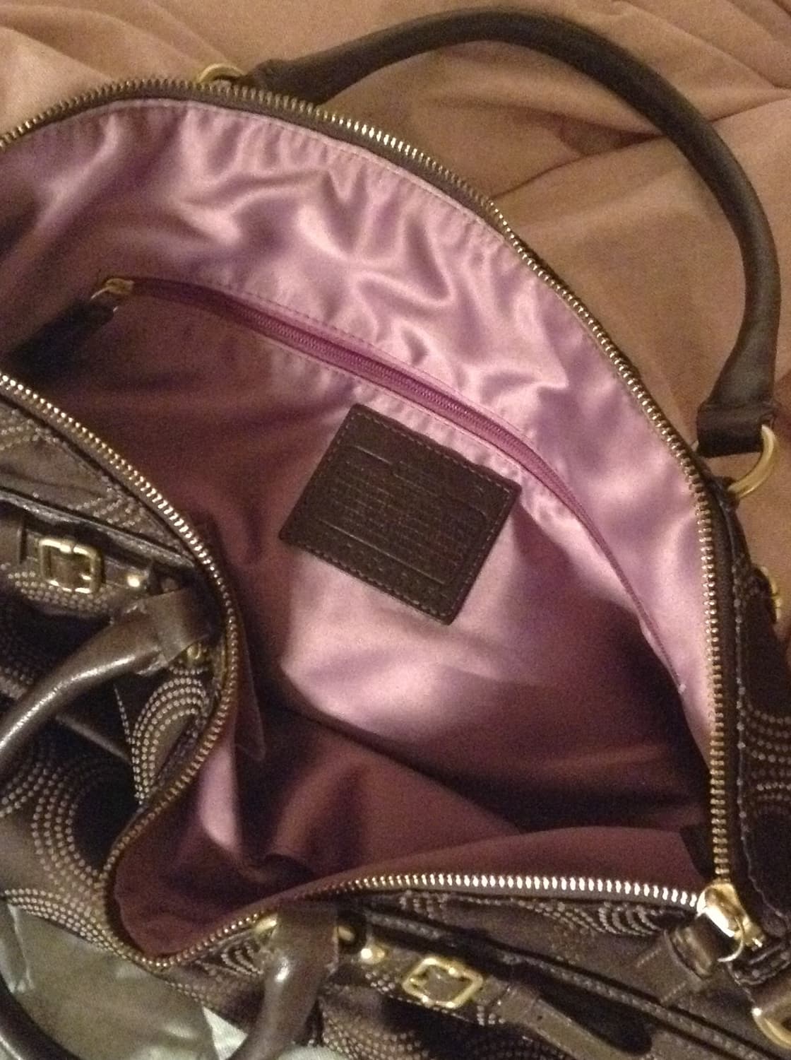 Coach brown tote hand bag 상품이미지5