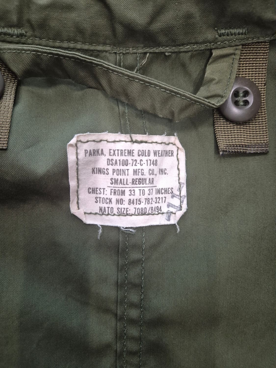 72년산 m65 오리지널 개파카 상품이미지4