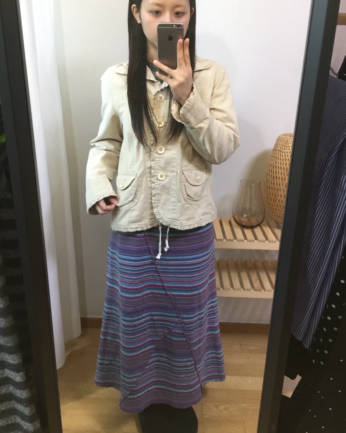 ocean pacific stripe skirt 상품이미지1
