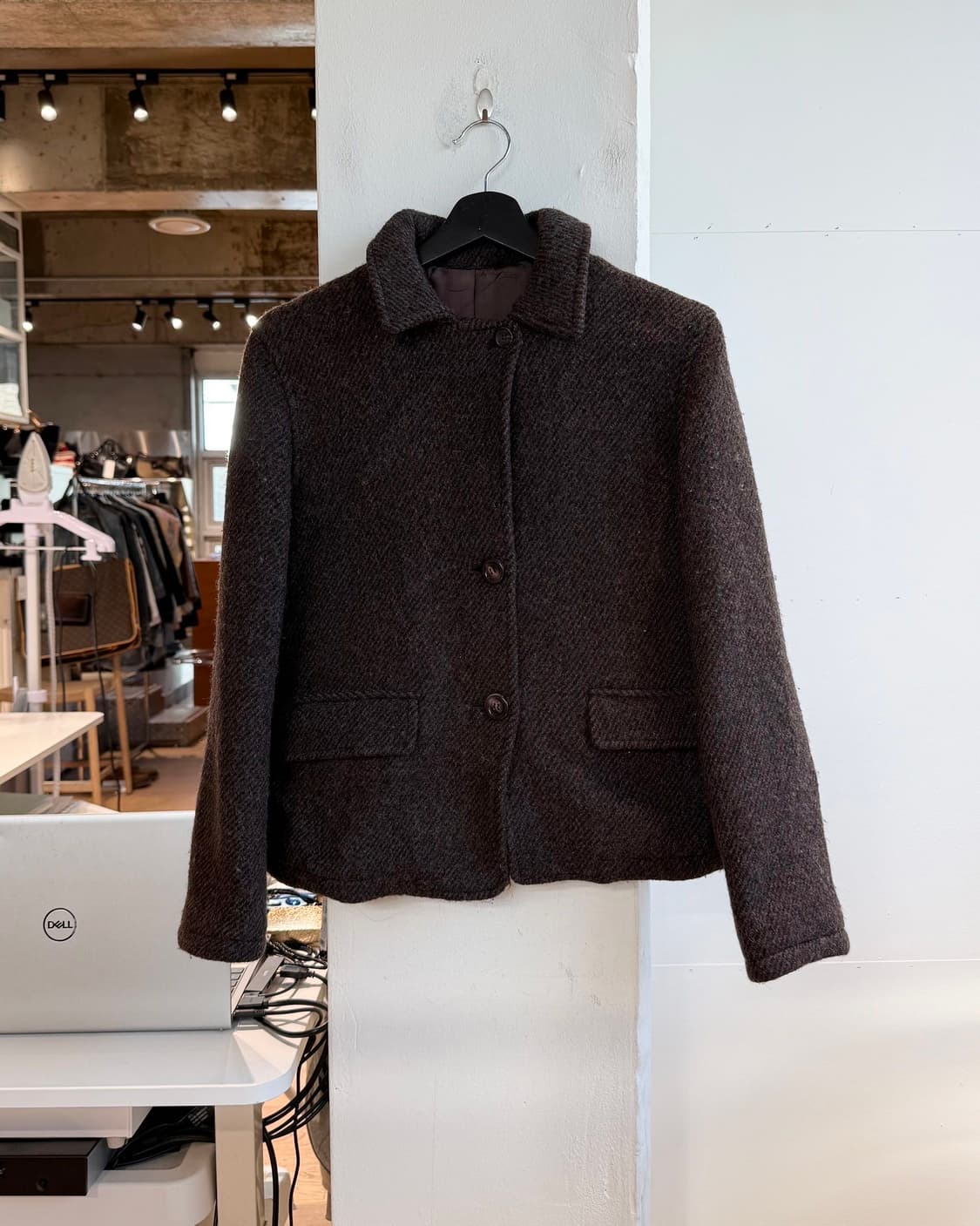 마가렛호웰 브라운 울 하프 코트  상품이미지2