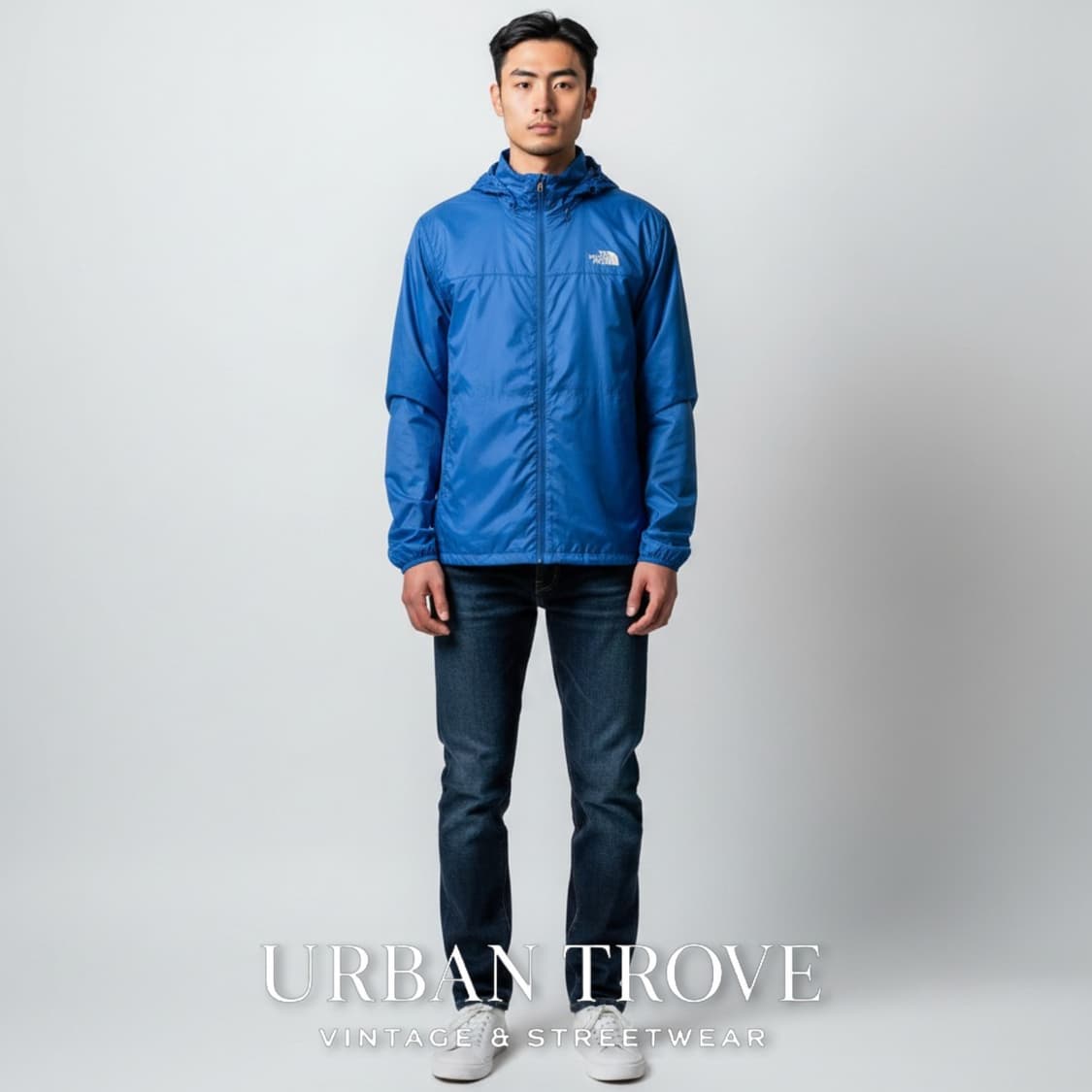 노스페이스 플라이트 경량 바람막이 블루 M 새상품 상품이미지2