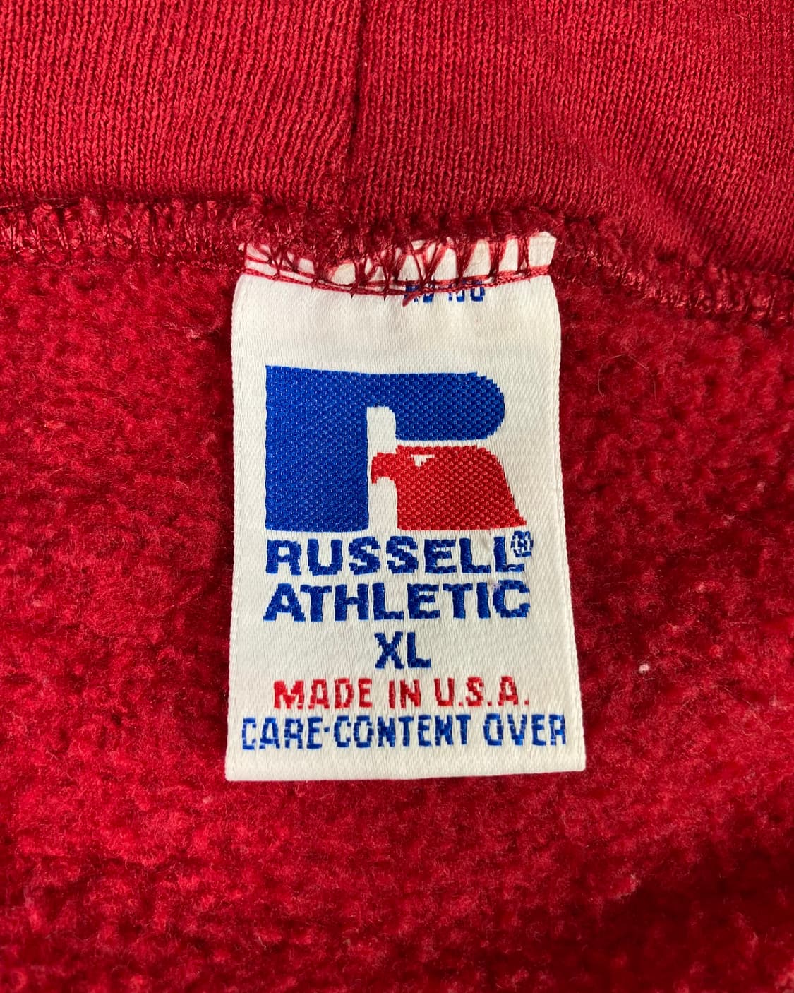 90s Russell Zip Up Hoodie (red) 상품이미지3