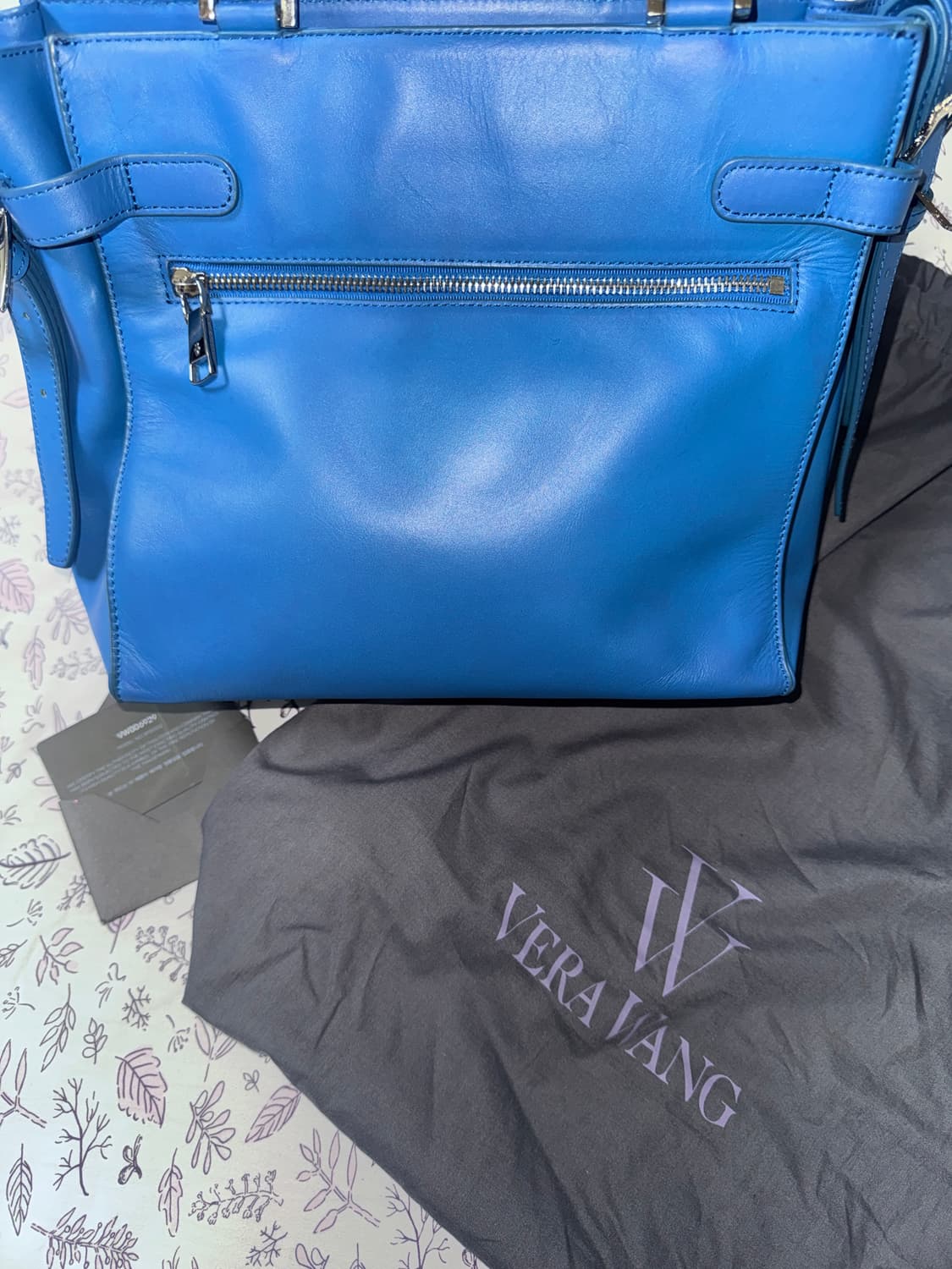VERA WANG BLUE TOTE BAG 상품이미지4