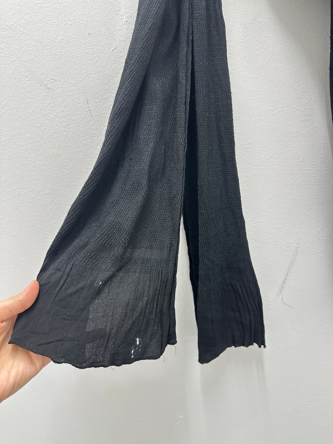 Vintage long knit wrinkle muffler  상품이미지5