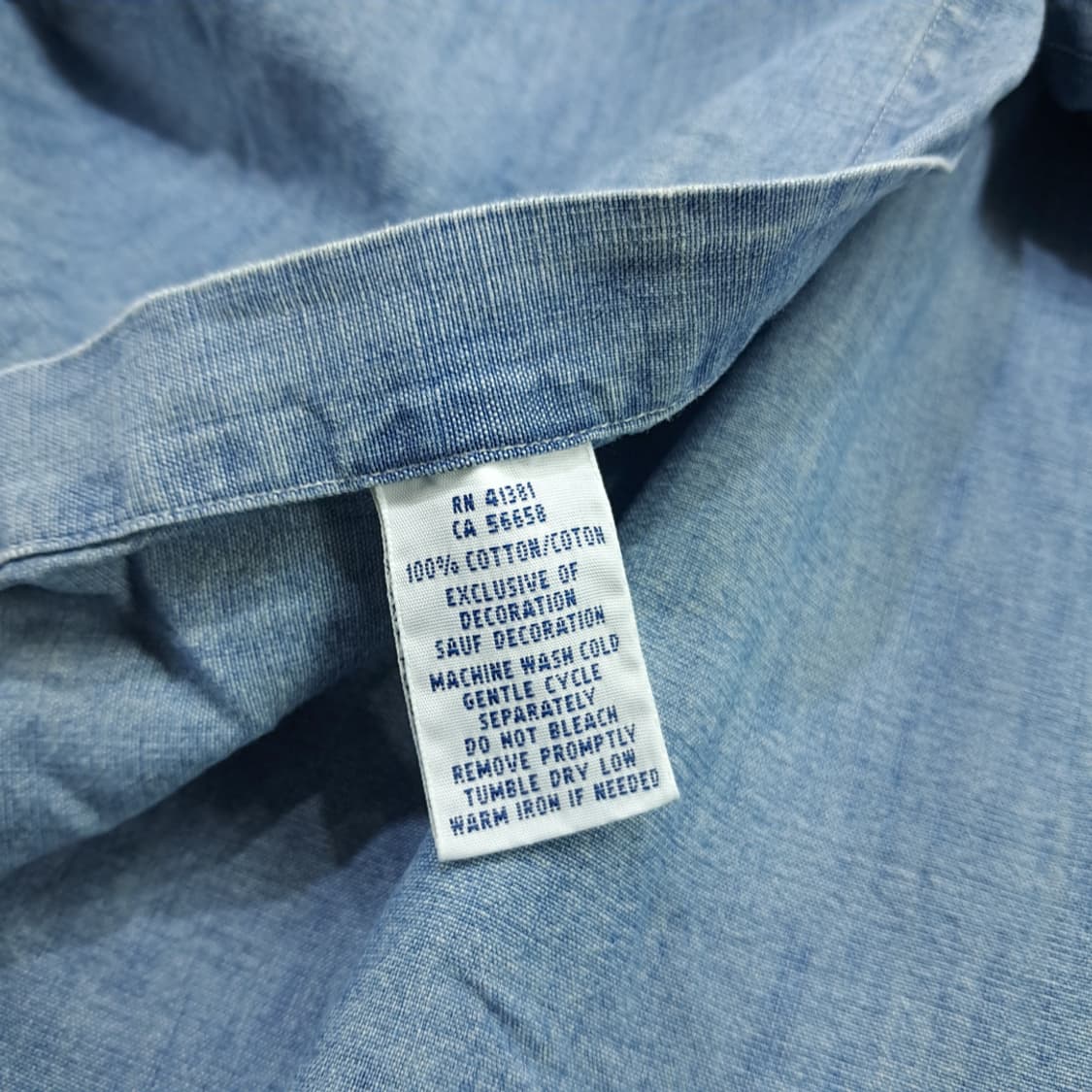 CN689 3XLT 폴로 랄프로렌 라이트데님 긴팔 셔츠 남방 상품이미지6