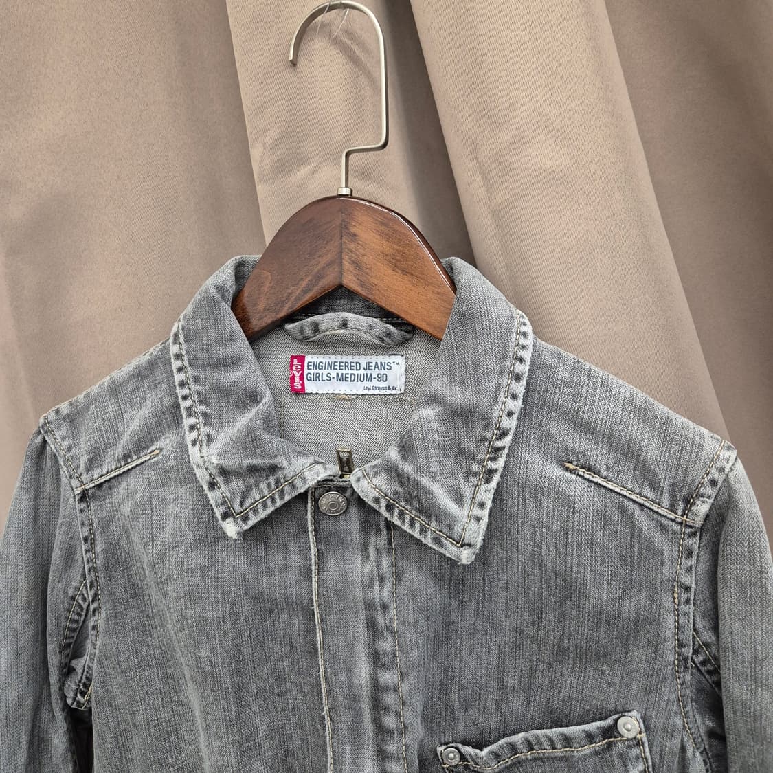 리바이스 엔지니어드 워싱 자켓 GIRLS M 상품이미지2